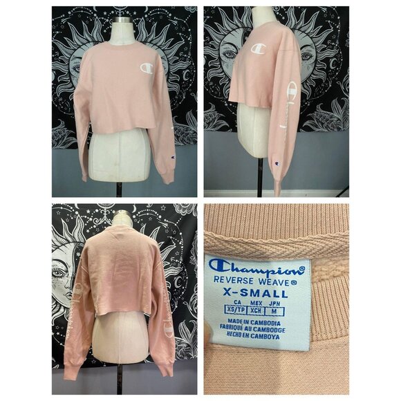 Champion Tops - Champion Womens Reverse Weave Cropped Sweatshirt  XS